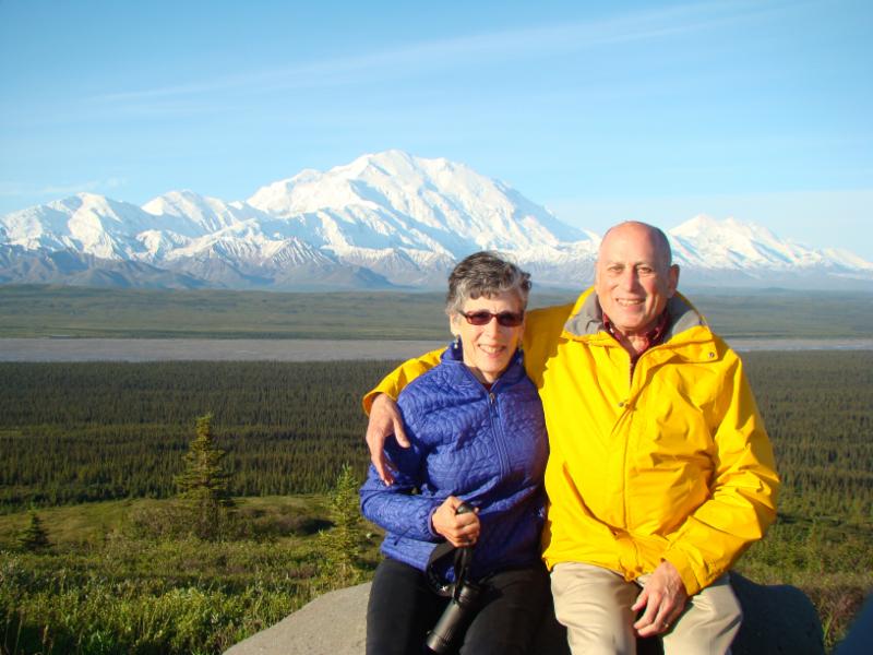 Professor Emeritus Elliot Weiss and, his wife, Wendy at Mt. McKinley.