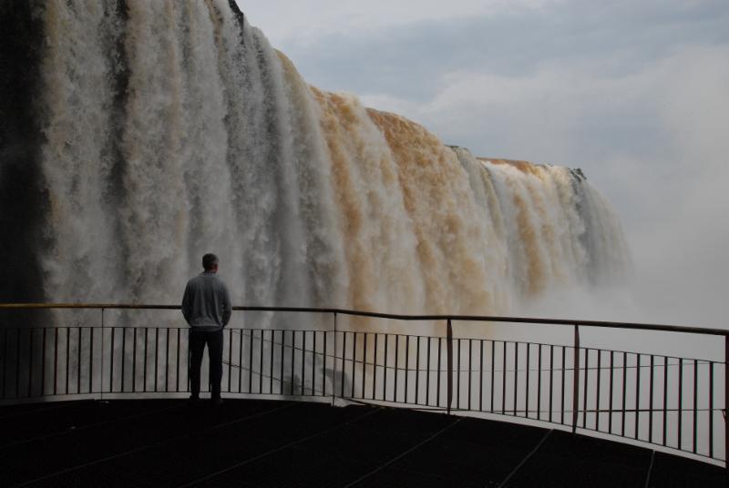 Associate Dean Brent White at the Iguacu Falls in Argentina.