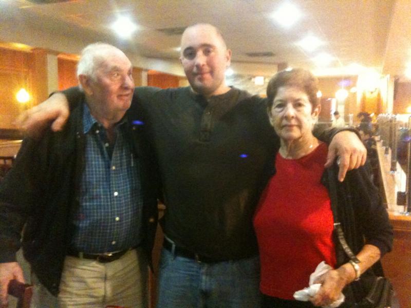 Jeff with his grandparents.