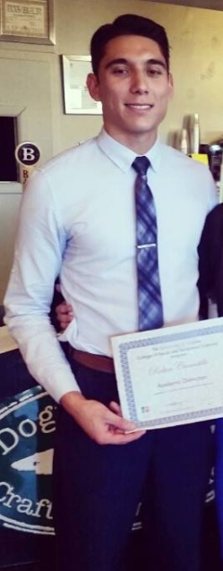 Ruben recognized for making the Dean's List